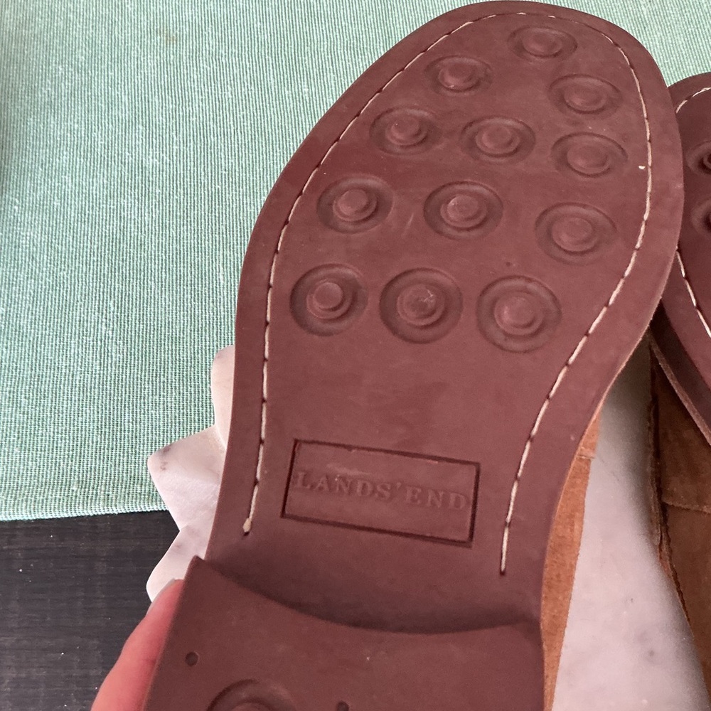 Men's Suede Penny Loafers in Light Brown - Picture 5 of 6